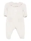 Lalalù Lalalu Romper With Heart Applications And Ruffles In White