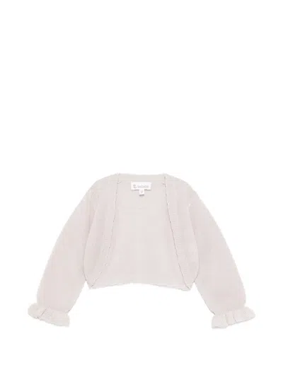 Lalalù Ruffled Cardigan In Pink