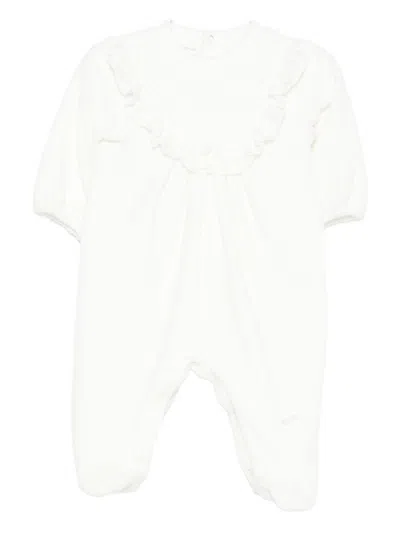 Lalalù Babies' Lalalu Ruffled Romper In White