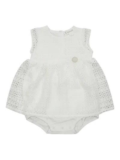 Lalalù Babies' 无袖连衣裙 In White