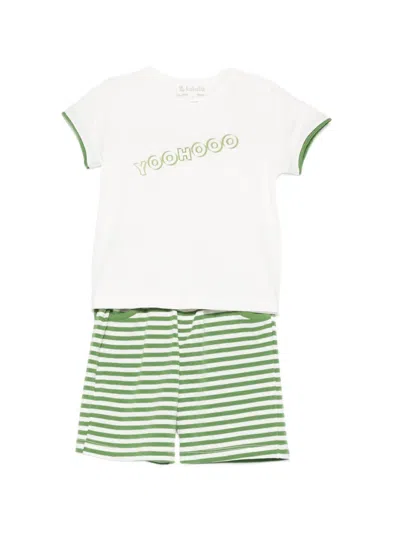Lalalù Striped Suit In Multi