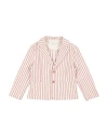 Lalalù Babies'  Toddler Boy Blazer Brick Size 5 Cotton, Elastane In Red