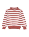 Lalalù Toddler Boy Sweater Rust Size 4 Cotton In Red
