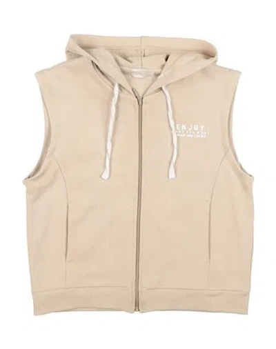 Lalalù Babies'  Toddler Boy Sweatshirt Beige Size 5 Cotton, Elastane