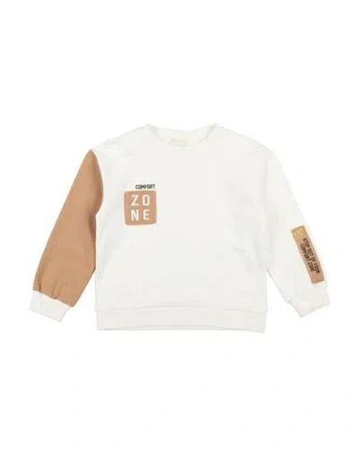 Lalalù Babies'  Toddler Boy Sweatshirt Off White Size 6 Cotton, Elastane