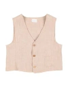 Lalalù Toddler Boy Tailored Vest Beige Size 5 Organic Cotton In Beige