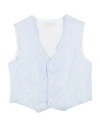 Lalalù Toddler Boy Tailored Vest Light Blue Size 6 Cotton In Blue