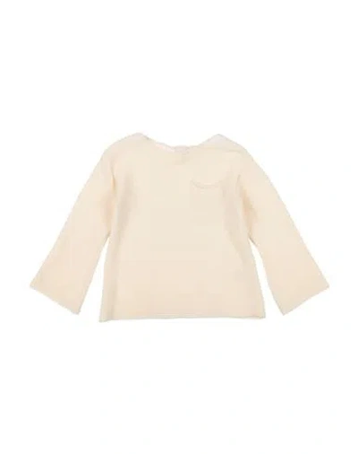 Lalalù Babies'  Toddler Girl Sweater Beige Size 4 Recycled Cotton, Polyester