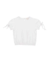 Lalalù Toddler Girl T-shirt White Size 6 Cotton, Elastane In White