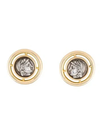 Pre-owned Lalaounis 18k Earclip Earrings In Multi