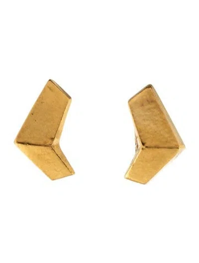 Pre-owned Lalaounis 18k Geometric Clip-on Earrings In Multi
