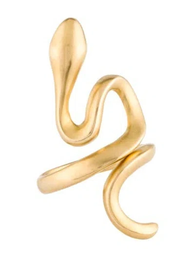 Pre-owned Lalaounis 18k Snake Cocktail Ring In Multi