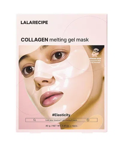 Lalarecipe Collagen Melting Gel Mask Set Of 4 In Transparent