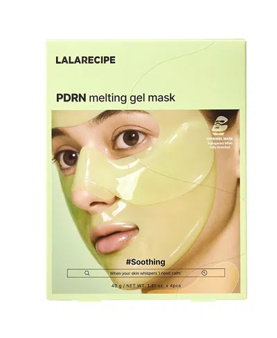 Lalarecipe Pdrn Melting Gel Mask Set Of 4 In Green