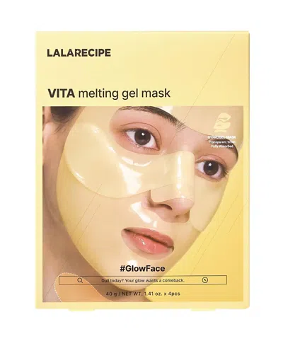 Lalarecipe Yuzu Vita C Melting Gel Mask Set Of 4 In Yellow