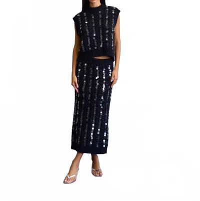 Lalavon After Hours Maxi Skirt In Black