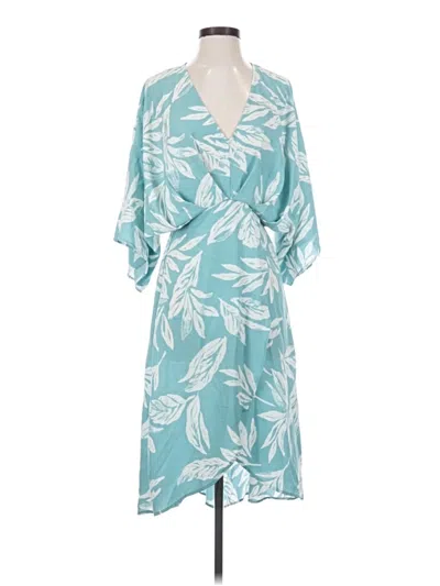 Pre-owned Lalavon Casual Dress In Teal