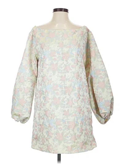 Pre-owned Lalavon Cocktail Dress In Gray