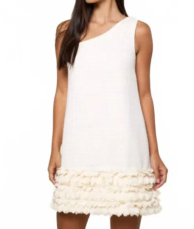 Lalavon One Shoulder Thalia Dress In White