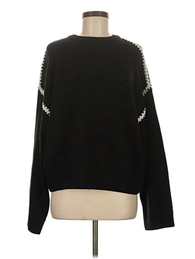 Pre-owned Lalavon Pullover Sweater In Black