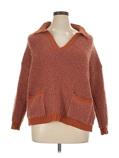 Pre-owned Lalavon Pullover Sweater In Brown