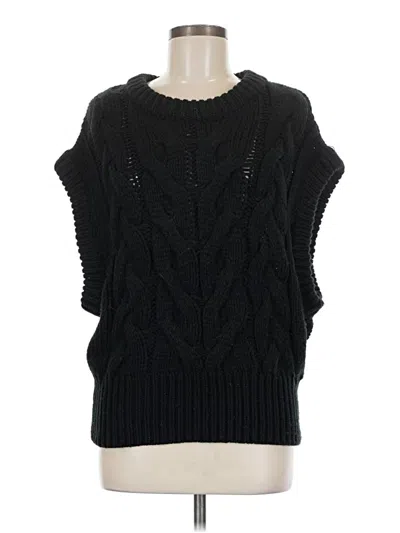 Pre-owned Lalavon Sweater Vest In Black