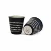 Lali Design Studio Aura Black Porcelain Tumblers Set Of Two In Black