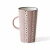 Lali Design Studio Enjoy Tall Pink Dots Coffee Mug Porcelain In Pink