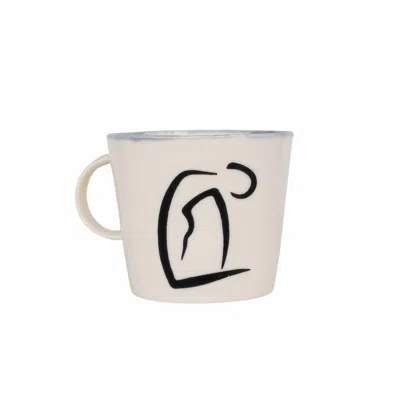 Lali Design Studio White Zen Contemplation Handmade Porcelain Mug