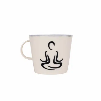Lali Design Studio White Zen Meditation Handmade Porcelain Mug