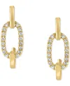 Lali Jewels Diamond Link Small Hoop Earrings (1/6 Ct. T.w.) In 14k Gold In Yellow Gold