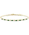 Lali Jewels Sapphire (3/4 Ct. T.w.) & Diamond (1/5 Ct. T.w.) Tennis Bracelet In 14k White Gold (also In Ruby And In Emerald