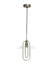 Lalia Home 1 Light Elongated Metal Pendant Light In Brass