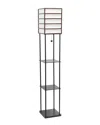 Lalia Home 1-light Metal Etagere Floor Lamp