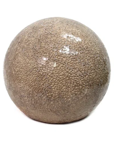 Lalia Home Laila Home 1-light Mosaic Stone Ball Table Lamp In Champagne