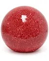 Lalia Home Laila Home 1-light Mosaic Stone Ball Table Lamp In Red