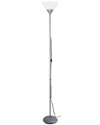 Lalia Home Laila Home 1-light Stick Torchiere Floor Lamp In Silver