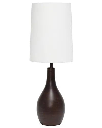 Lalia Home Laila Home 1-light Tear Drop Table Lamp In Grey