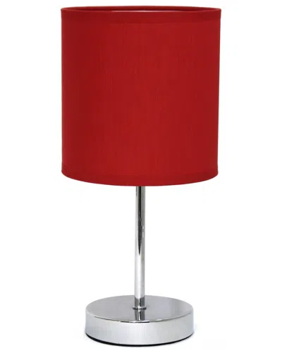 Lalia Home 11.81in Basic Mini Table Lamp With Led Bulb Included In Brown