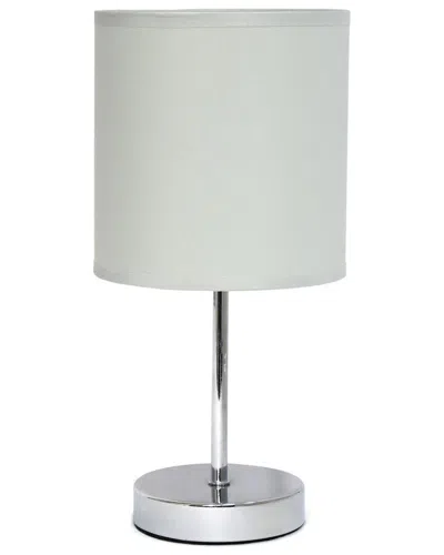 Lalia Home 11.81in Basic Mini Table Lamp With Led Bulb Included In Brown