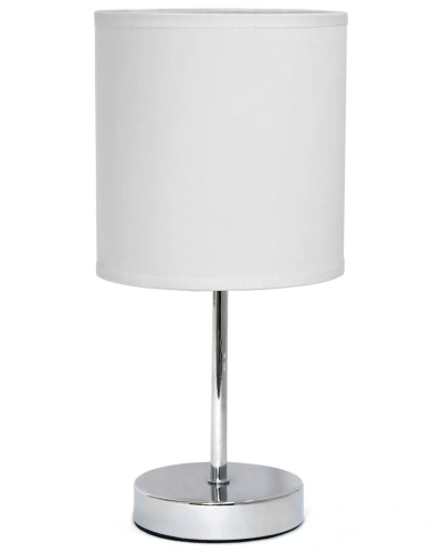 Lalia Home 11.81in Basic Mini Table Lamp With Led Bulb Included In Brown