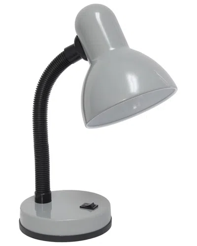 Lalia Home 14.25in Desk Lamp With Flexible Hose Neck & Led Bulb Included In Brown
