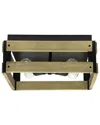 Lalia Home 14in Barnlit 4-light Decorative Squared Flush Mount Ceiling Light