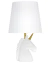 Lalia Home 15.5in Sparkling Glitter Unicorn Table Lamp