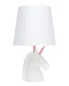 Lalia Home 15.5in Sparkling Glitter Unicorn Table Lamp With Led Bulb Included