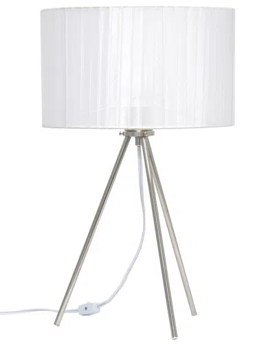 Lalia Home 19.69in Contemporary Pedestal Table Lamp In Blue