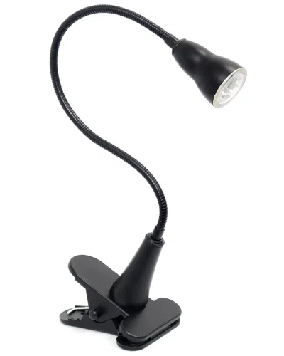 Lalia Home Laila Home 1w Led Gooseneck Clip-light Desk Lamp In Black