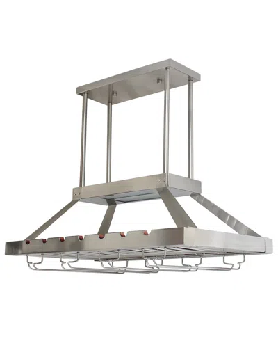 Lalia Home Laila Home 2-light Led Overhead Wine Rack In Brown