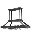 Lalia Home Laila Home 2-light Led Overhead Wine Rack In Grey