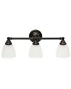 Lalia Home 25in Essentix Traditional 3-light Wall Mounted Fixture